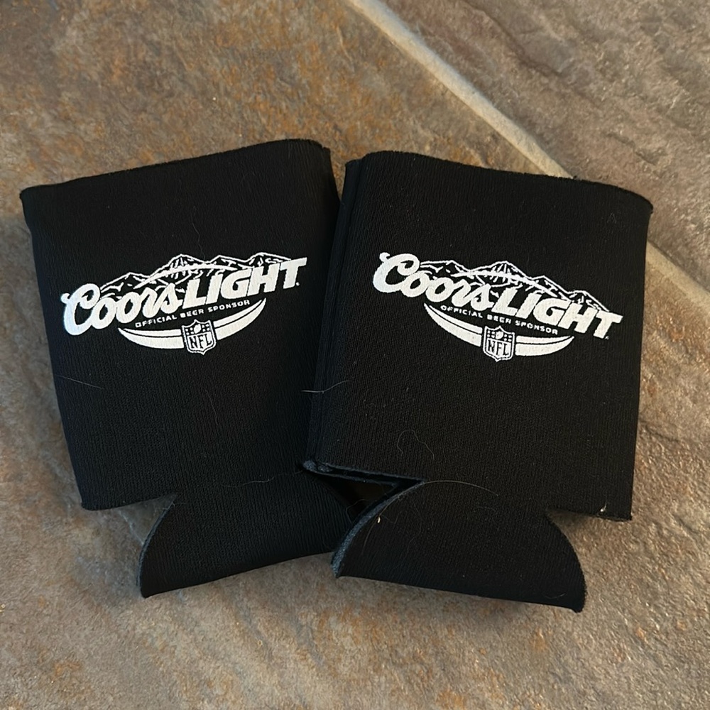 Coors light nfl sponsor koozies set of 2